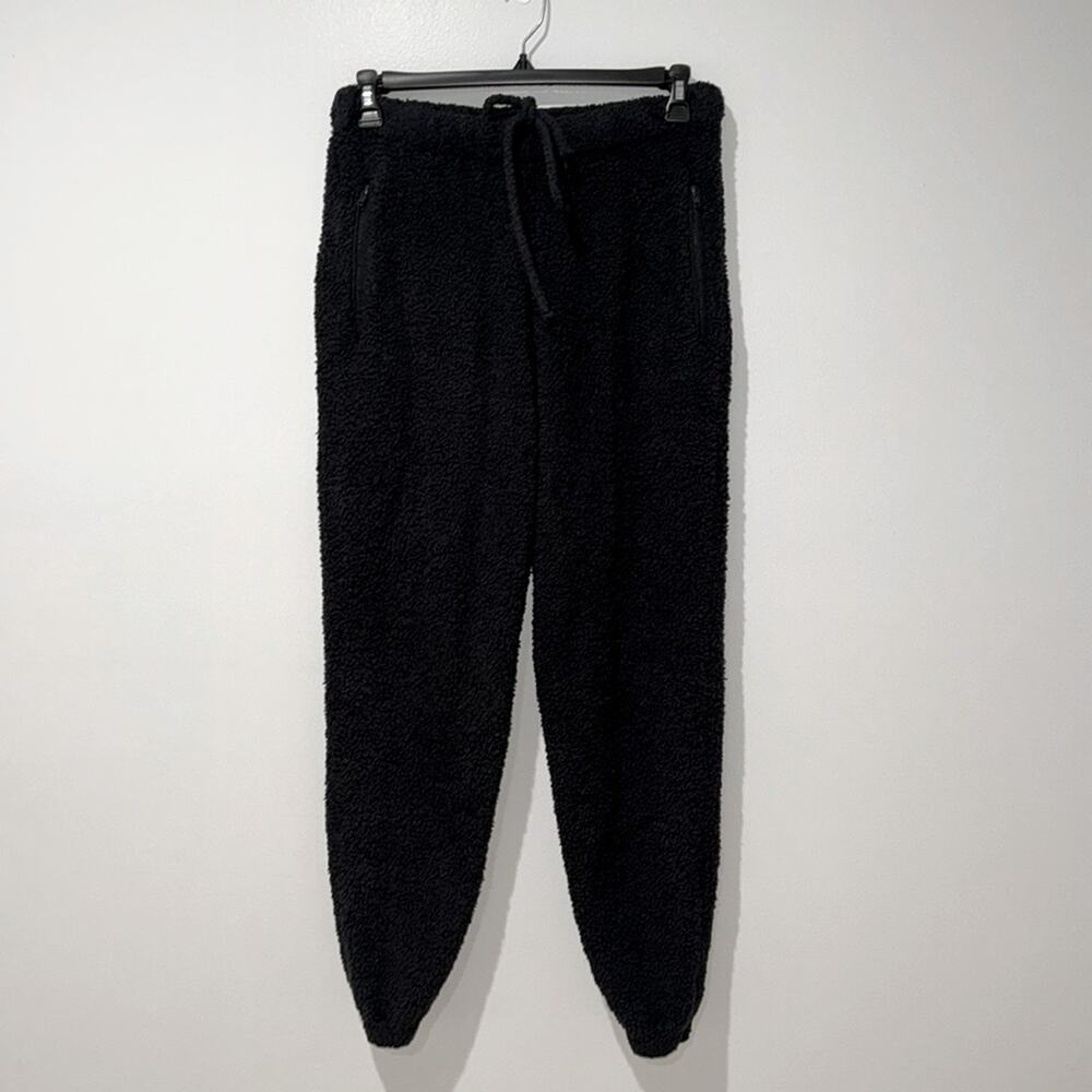 SKIMS Fleece Joggers Loungewear Lagenlook Minimalist Lux Black